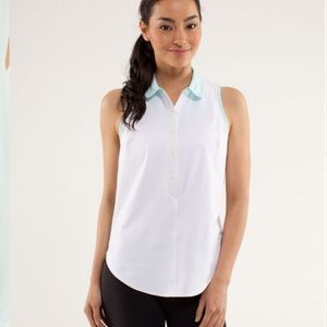 Lululemon Hot Hitter Sleeveless Polo Shirt Size 8
